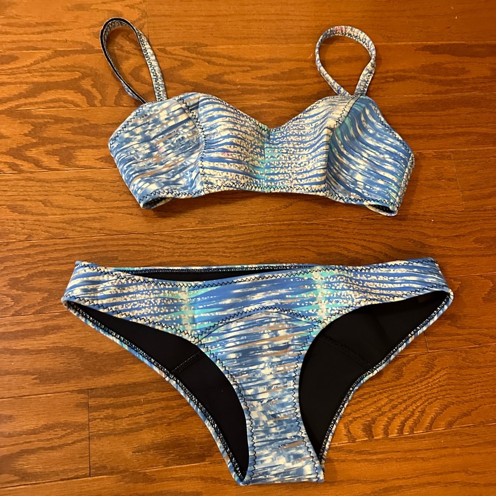 Lisa Marie Blue Printed Bikini